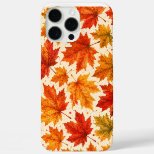 Coque iPhone 16 Pro Max Motif de feuilles d'érable d'automne Feuille rou