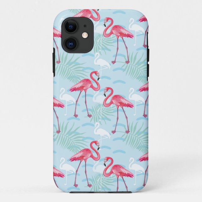 Coques Case-Mate iPhone Motif de Flamant rose (Dos)