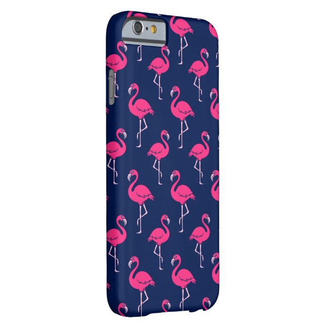 Coques Case-Mate iPhone Motif de Flamant rose de roses indien (Dos/Droite)