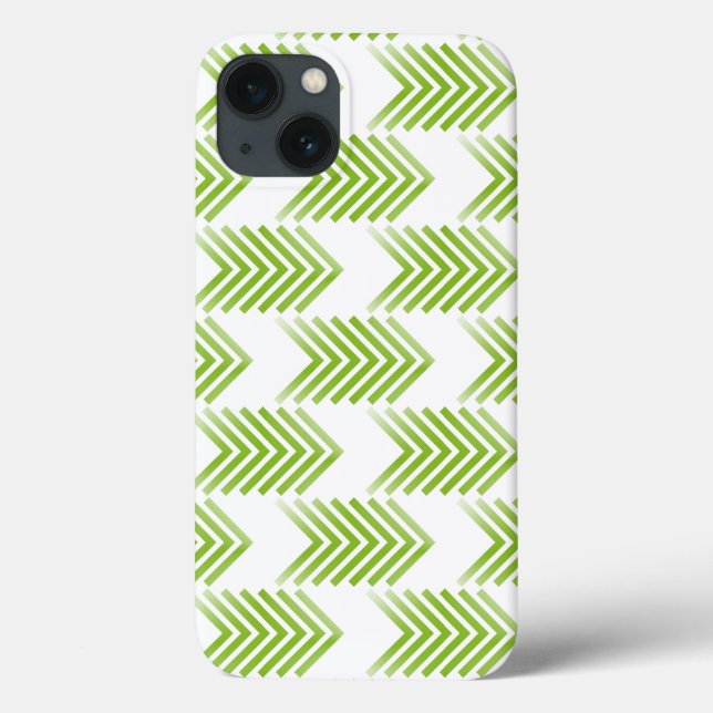 Coques Case-Mate iPhone Motif de flèche Tribal verte (Verso)