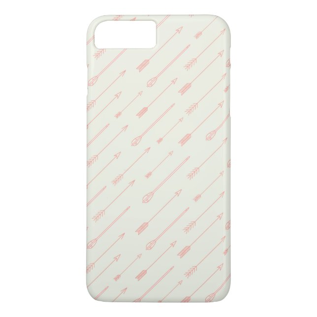 Coques Case-Mate iPhone Motif de flèches décrit par corail (Dos)