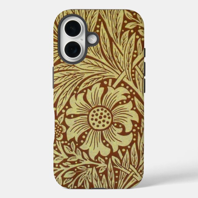 Coques Case-Mate iPhone Motif de fleur antique de souci de William Morris (Verso)