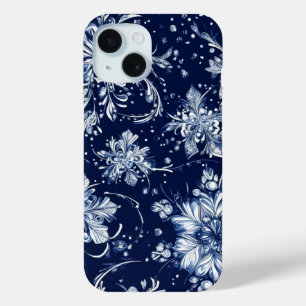 Coque Case-Mate iPhone Motif de fleur de neige d'hiver