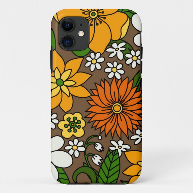 Coques Case-Mate iPhone Motif de fleurs (Dos)