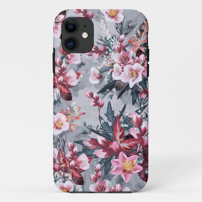 Coques Case-Mate iPhone Motif de fleurs (Dos)