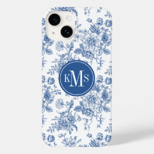 Coque Case-Mate iPhone Motif de fleurs bleues