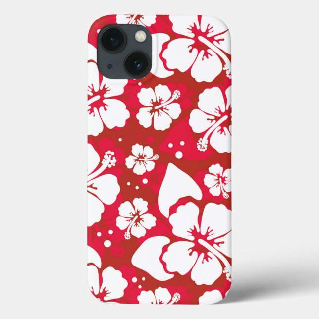 Coques Case-Mate iPhone Motif de fleurs de ketmie (Verso)