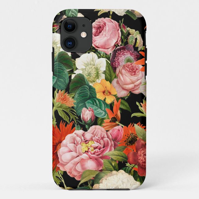 Coques Case-Mate iPhone Motif de fleurs d'été (Dos)
