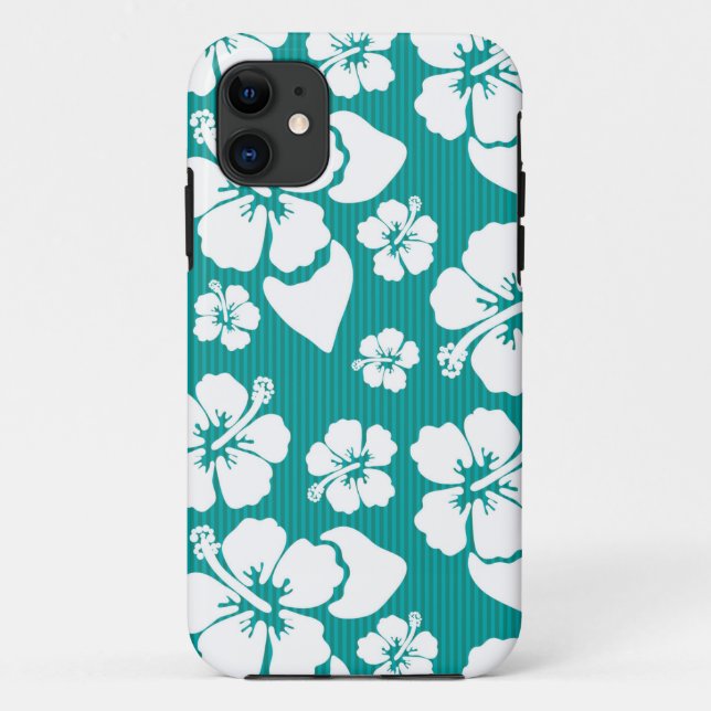 Coques Case-Mate iPhone Motif de fleurs d'Hibiscus (Dos)
