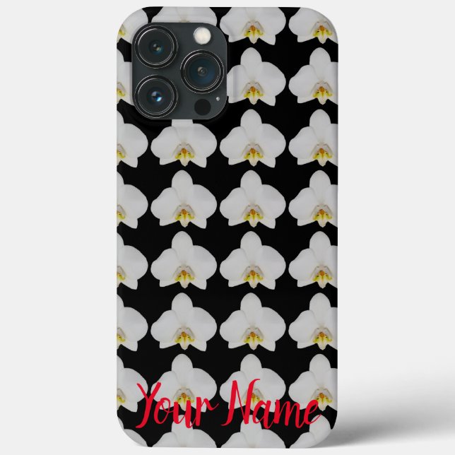 Coques Case-Mate iPhone Motif de fleurs d'orchidées pour jardiniers et fle (Verso)
