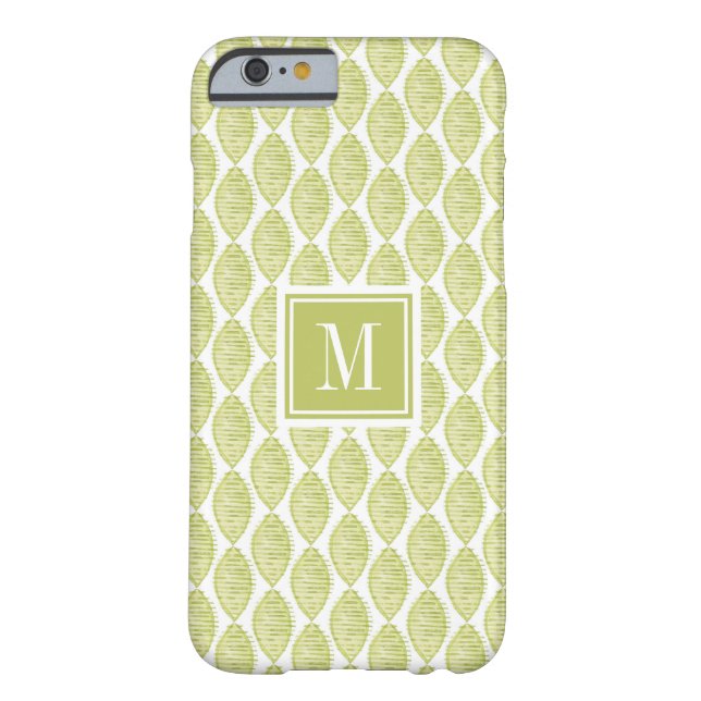 Coques Case-Mate iPhone Motif de fleurs du monogramme | Hygge (Dos)