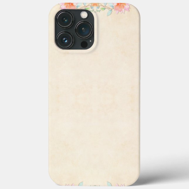 Coques Case-Mate iPhone Motif de fleurs élégant (Verso)