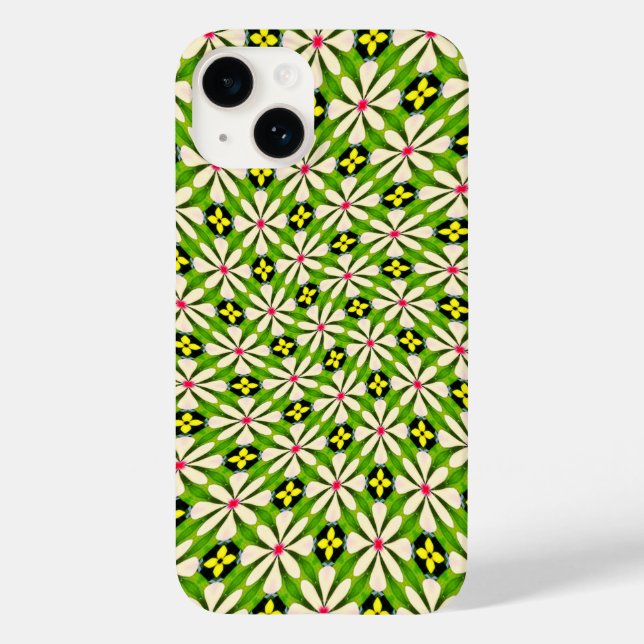 Coques Case-Mate iPhone Motif de fleurs esthétiques (Verso)