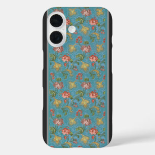Coque Pour iPhone 16 Motif de fleurs multicolores