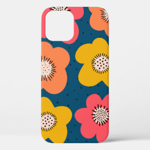 Case-Mate iPhone Case Motif de fleurs sans couture. Flores audacieuses s