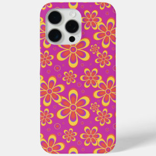 Coque Case-Mate iPhone Motif de fleurs Super magenta violet