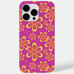 Coque Case-Mate iPhone Motif de fleurs Super magenta violet