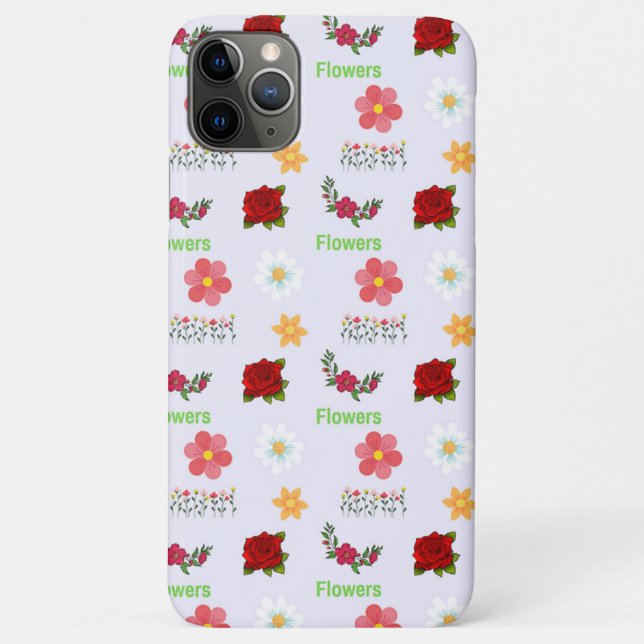 Coques Case-Mate iPhone Motif de fleurs sur gris (Dos)
