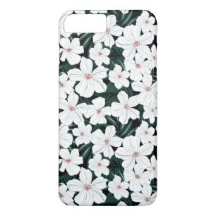 Etui iPhone Case-Mate Motif de fleurs tropical blanc