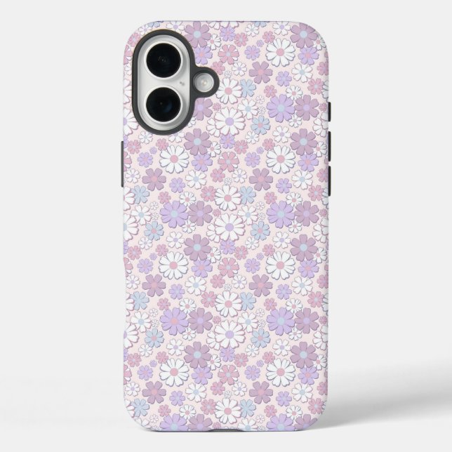 Coques Case-Mate iPhone Motif de fleurs Y2K (Verso)
