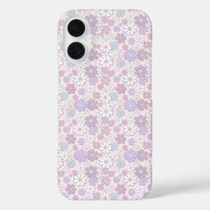 Coque Pour iPhone 16 Motif de fleurs Y2K
