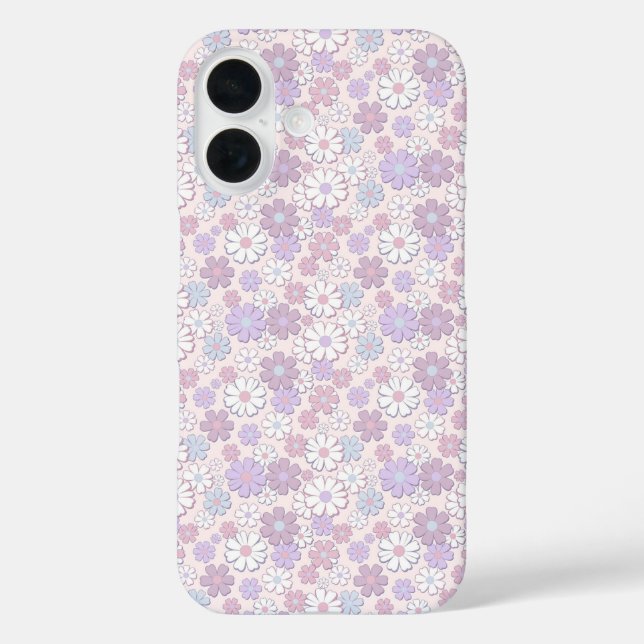 Coques Case-Mate iPhone Motif de fleurs Y2K (Verso)
