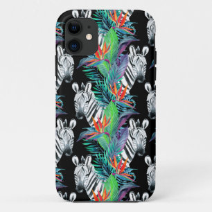 Coques Pour iPhone Motif De Fleurs Zébrées Et Exotiques