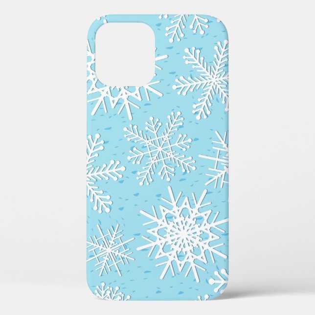 Coques Case-Mate iPhone Motif de flocon de neige (Verso)