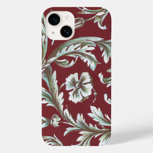 Coques Case-Mate iPhone Motif de Florentine Italienne avec Flourishes (Verso)