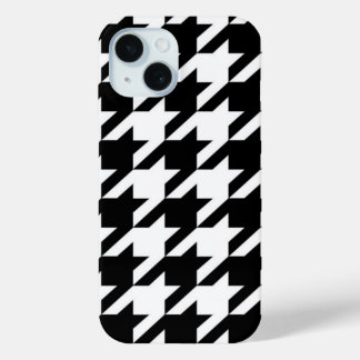 Coque Case-Mate iPhone motif de fond blanc et noir géométrique chic