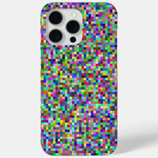 Coque Case-Mate iPhone Motif de fond de carrés de pixels colorés