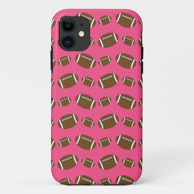 Coques Case-Mate iPhone Motif de footballes roses (Dos)