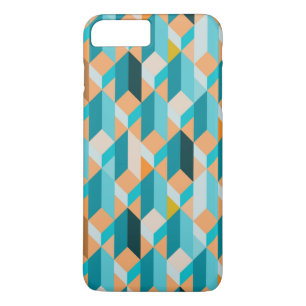 Coques Pour iPhone Motif De Formes Turquoises Et Oranges