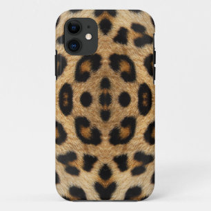 Coque iPhone 11 Motif de fourrure de léopard kaléidoscope