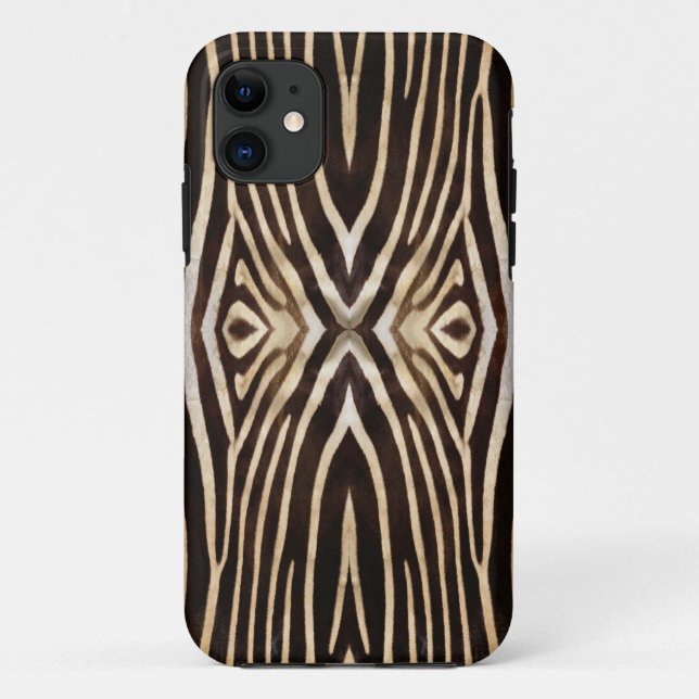 Coques Case-Mate iPhone Motif de fourrure de zèbre kaléidoscope (Dos)