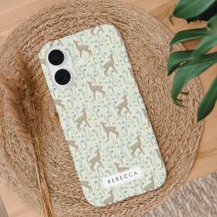 Coque Pour iPhone 16 Motif de fraises à fleurs de printemps