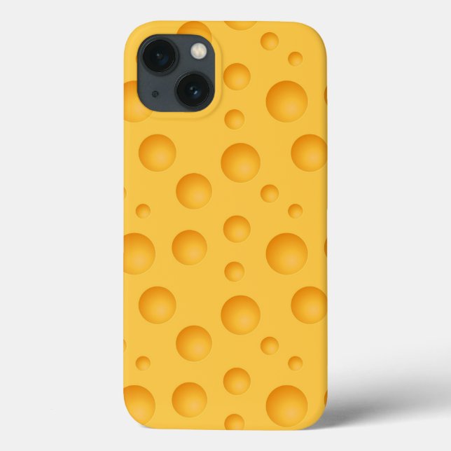 Coques Case-Mate iPhone Motif de fromage jaune (Verso)