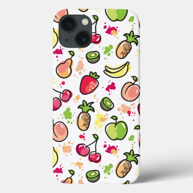 Coques Case-Mate iPhone motif de fruits à main (Verso)