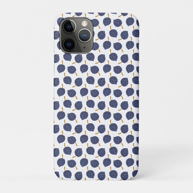 Coques Case-Mate iPhone Motif de fruits de la bombe Abstraite bleue marine (Dos)