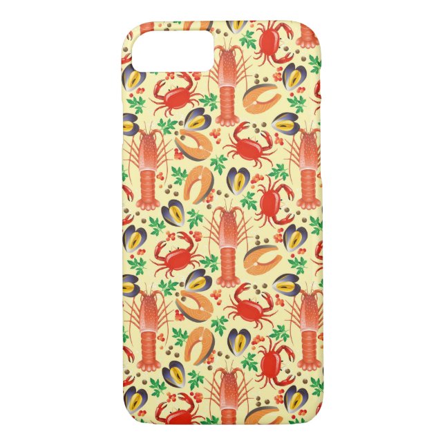 Coques Case-Mate iPhone Motif de fruits de mer (Dos)
