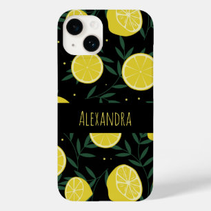 Coque Case-Mate iPhone Motif de fruits personnalisés sombres modernes pou