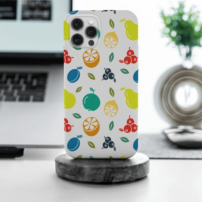 Coques Case-Mate iPhone Motif de fruits, Plum, Orange, Citron, Poire, Pomm (Créateur téléchargé)