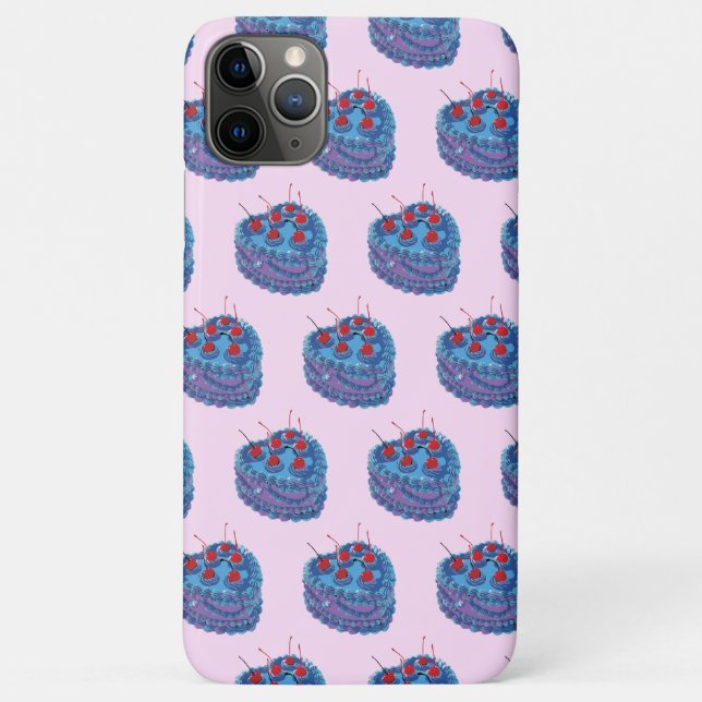 Coques Case-Mate iPhone Motif de gâteau au coeur mou (Dos)