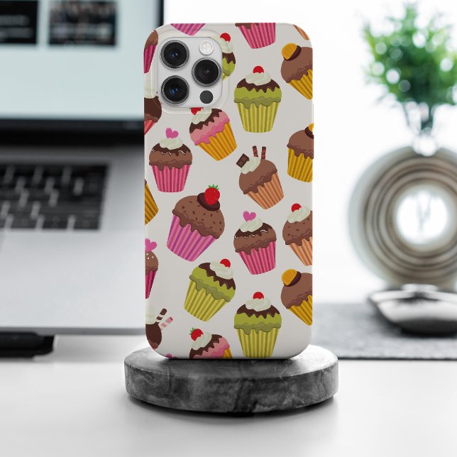 Coques Case-Mate iPhone Motif de gâteau, Motif de muffin, Chocolat, Coeurs (Créateur téléchargé)