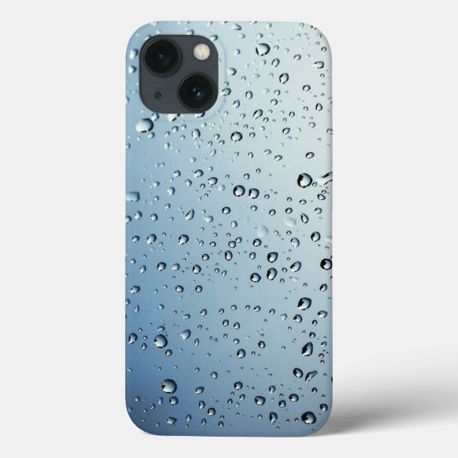 Coques Case-Mate iPhone motif de gouttes de pluie très cool aspect humide (Verso)