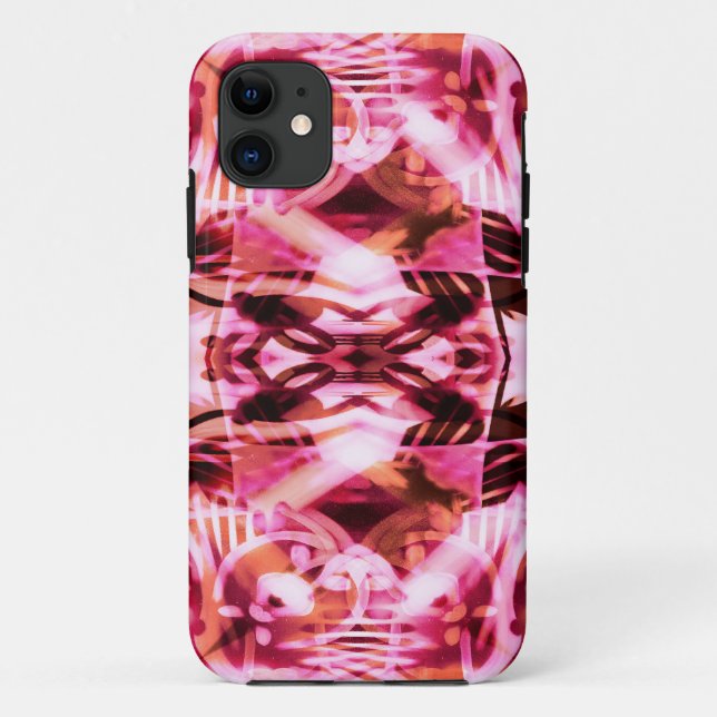 Coques Case-Mate iPhone Motif de graffiti rose (Dos)
