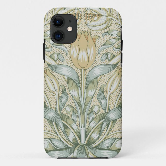 Coques Case-Mate iPhone Motif de grenade antique William Morris Lily (Dos)