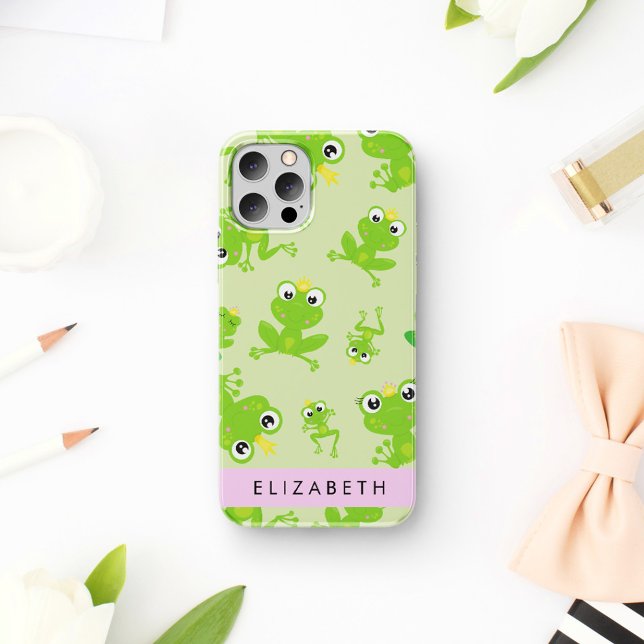 Coques Case-Mate iPhone Motif de grenouille, Grenouille verte, Prince de g (Créateur téléchargé)