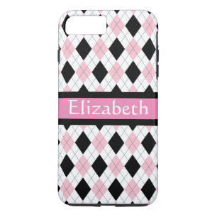 Case-Mate iPhone Case Motif de Jacquard noir rose personnalisé