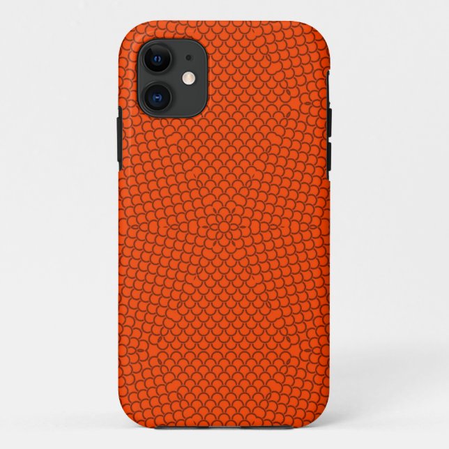 Coques Case-Mate iPhone Motif de Jacquard Orange Preppy (Dos)